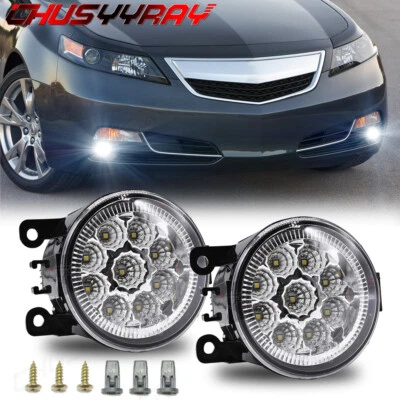 Para 2012-2014 Acura TL lente transparente para-choque luzes de neblina lâmpadas de substituição esquerda+direita - Imagem 1 de 4