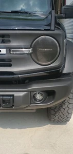 2021-2023 Ford Bronco BLACK HEADLIGHT COVERS RuKindCovers set of 2 - Bild 1 von 6