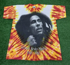 Vintage 1995 Officially Licensed Bob Marley T-Shirt Double Sided 90s Men’s XL - Picture 1 of 11