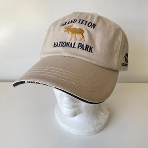 Grand Teton National Park Strapback Hat Elk Leave No Trace Outdoor Ethics ADG - Picture 1 of 8