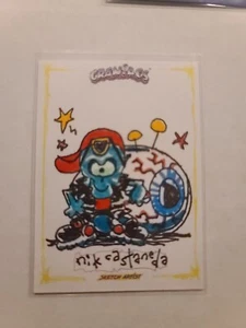 Tarjeta de boceto 1/1 del artista Nik Castaneda serie 1 de Craniacs 2024 - Imagen 1 de 2