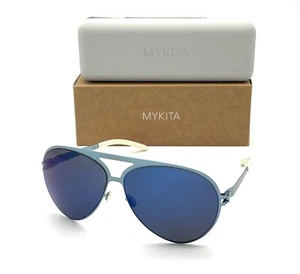 MYKITA & BERNHARD WILLHELM SEPP Col F60 Matte Silver / Blue 63mm sunglasses - Picture 1 of 4