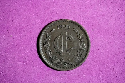 1906 Mexico 1 Centavo Bronze Coin #M20206 - Image 1 of 2