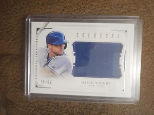 Panini National Treasures 2016 David Wright colosal materiales usados en juegos #/99 - Imagen 1 de 2