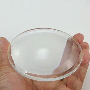 Optical K9 Glass Plano Convex Lens 76mm-108mm Solar Focusing Condenser LED Lens - Picture 1 of 9