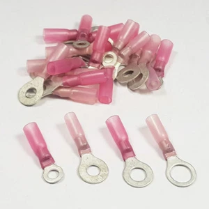 ANILLO ROJO reductor de calor terminales conector reductor de calor adhesivo forrado cable engarzado - Imagen 1 de 21