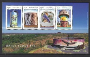 AUSTRALIEN 2020 WASSERTURM KUNST KLEINBOGEN UNMONTIERT POSTFRISCH, MNH - Bild 1 von 1
