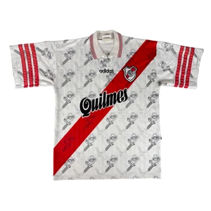 RIVER PLATE 1996/98 ADIDAS Home Football Shirt 5 L/XL Argentina Soccer Jersey - Picture 1 of 15