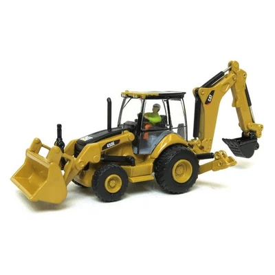 1/87 Caterpillar CAT 450E Backhoe Loader High Line Series Diecast Masters 85263 - Image 1 of 4