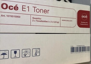 New Genuine 2pk Oce E1 Toner 1070015900 Océ wide Format Printer 9700 9800 TDS800 - Picture 1 of 2