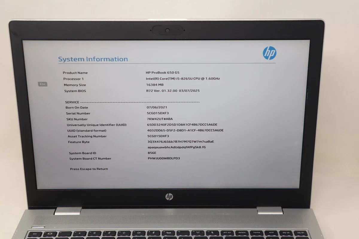 HP Intel Core i5 8th Gen. 8 GB RAM PC Laptops & Netbooks for sale