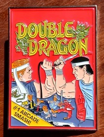 Double Dragon NES Box Custom ENAMEL PIN Nintendo 8 Bit Artwork Beat Em Up 