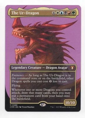 MTG: Magic Commander Masters - The Ur-Dragon (Borderless) - Image 1 of 2