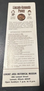 Lincoln/Kennedy 1971 D centavo en tarjeta listado ¡Asombrosas coincidencias! #2 - Imagen 1 de 3