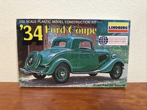 Vintage 1974 Lindberg '34 Ford Coupe, #2119 Model Car Kit, 1:32 Scale - Picture 1 of 4