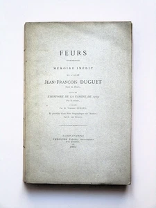 FEURS Loire Mémoire de l'abbé Jean-François Duguet curé de Feurs Famine de 1709 - Picture 1 of 24