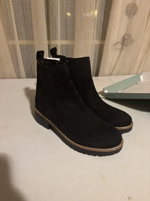 NEW!! Kensie Women's Kayla Black Suede Ankle Boots Size 10 - Изображение 1 из 4