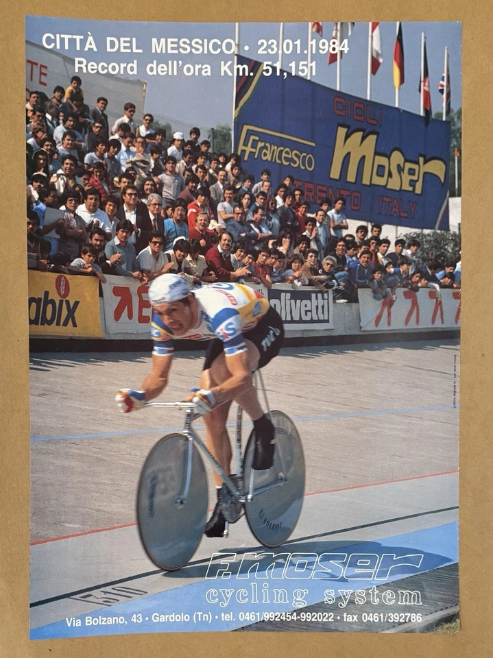 Póster de Francesco Moser - Citta Del Messico, 1984, Hour Record Foto 1 de 1