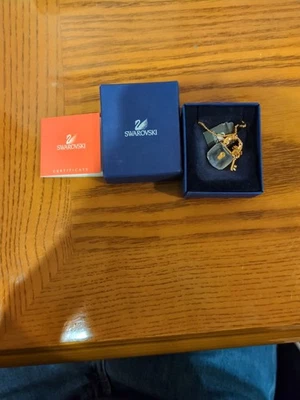 Swarovski Key & Lock Pendant Women's Necklace - White, Rhodium Plated - Image 1 of 3