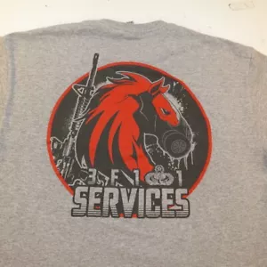 T-SHIRT FOOD MORTUARY FITNESS LODGING 3F1 1 Services USAF AIR FORCE Uomo M - Foto 1 di 4