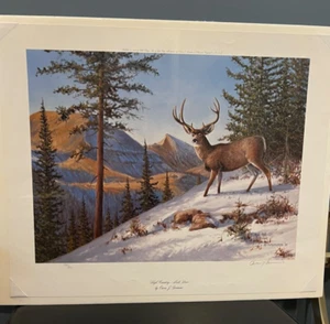 Owen J. Gromme "High Country - Mule Deer" Art Print Signed 598/850 - Picture 1 of 6