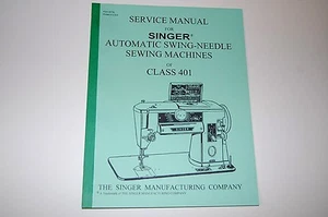 Komplette, Vollauflage, Servicehandbuch auf CD für Singer 401 401A Nähmaschinen - Bild 1 von 7