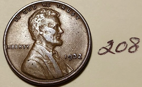 1932 Lincoln Wheat Cent    HIGH GRADE    (FREE SHIPPING) #208 Cover