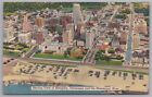 Postcard - Memphis Tennessee City Skyline Mississippi River 1940s View Linen