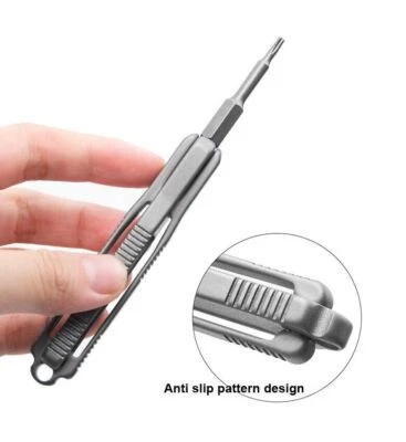 Titanium Alloy PEI Screwdriver Portable Gadget Cross Bit Riding EDC Multi-Tools - Image 1 of 4