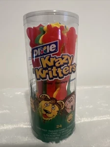 VTG Dixie Krazy Kritters 24 Pack Cutlery Forks Knives Spoons Animal Shapes NEW - Picture 1 of 4