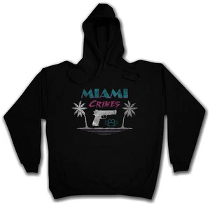 MIAMI CRIME HOODIE KAPUZENPULLOVER Florida Meer Strand Palmen Bar und Grill Schraubstock - Bild 1 von 1