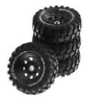 4Pcs 19 Inch Metal Wheel Rim Rubber Tire For 1 10 Rc Crawler Trx4 Scx104923