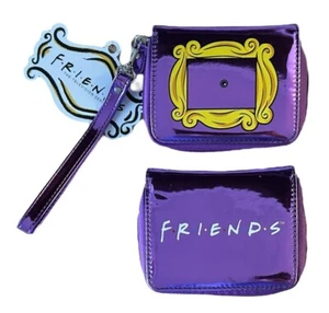Cartera Muñequera FRIENDS The TV Show 5"x4" Marco Amarillo Metálico - Púrpura - Imagen 1 de 4