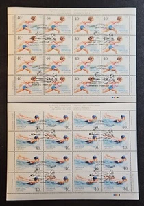 Ukraine 2002 #430-431 Stamped MNH Full Sheet Olympic Swimming & Running - Picture 1 of 1