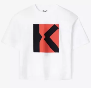 BNWT Women’s Kenzo Blocked K T Shirt Sz L Large RRP £120 - Picture 1 of 3