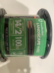 Low Voltage Landscape Wire 14/2 BLACK STRANDED   100ft - Picture 1 of 3