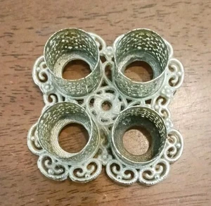 Vintage Lippenstifthalter goldfarben 4 Stück - Bild 1 von 5