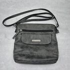Rosetti Gray Purse Handbag Crossbody Bag Adjustable Strap Multi Pocket Polyvinyl