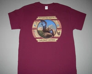Gildan Carlsbad Caverns Brazillian Free Tailed Bat T-Shirt Mens L - Picture 1 of 5