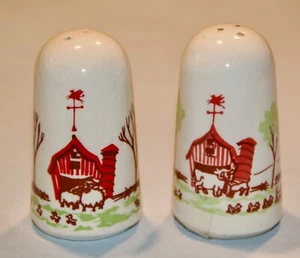 Vintage Mobil Oil Carter Hoffman Original "Friendly Farm" Salt & Pepper Shakers - Picture 1 of 1