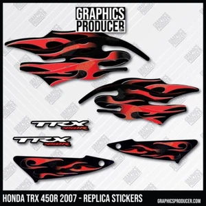Honda TRX450R Trx 450r Replica Decals 2007 Stickers Flame Limited Edition Kit - Picture 1 of 1