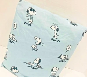 Peanuts Snoopy Twin Spannbettlaken Set Berkshire Hüllen Emotionen Teen College Schlafsaal - Bild 1 von 9