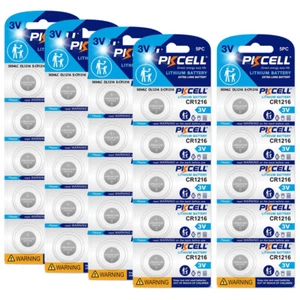 25x CR1216 BR1216 5034LC 3V Lithium Coin Battery for Key Fob, Watch, Clock US - Picture 1 of 5