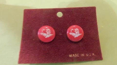 NC State Wolfpack-One Set Of Small Metal Earrings Cover