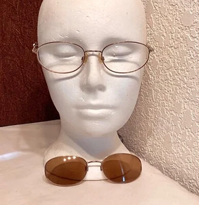 VTG Serengeti “Magic Clip” Metal frame glasses w sunglasses, M301, 15 18-140 - Picture 1 of 17