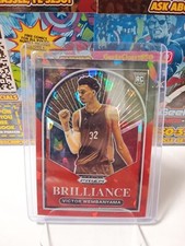 2023-24 Panini Prizm Draft Picks VICTOR WEMBANYAMA Brilliance Red Ice RC Rookie