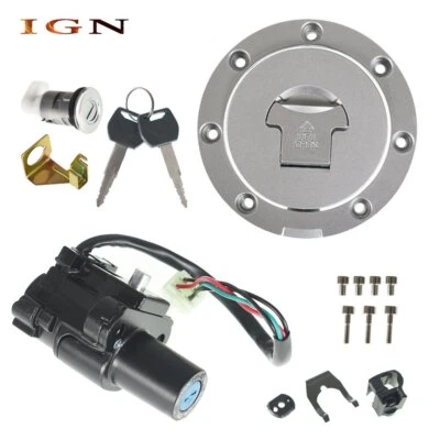 Kit de llaves de bloqueo de tapa de gas combustible interruptor de encendido para CBR1100XX CBR900RR CBR954RR 600RR Foto 1 de 4