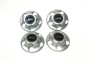 Jeep Wrangler YJ TJ 87-06 Set of 4 Factory Silver Center Cap Wheel Hub 5 Bolt - Picture 1 of 4
