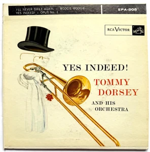 TOMMY DORSEY "YES INDEED!" SINATRA VOCALS 7" RCA RECORDS 1956 VINYL 4 SONGS EP - Imagen 1 de 2