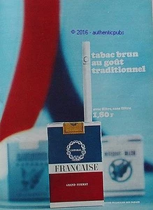 PUBLICITE CAPORAL FRANCAISE GRAND FORMAT CIGARETTES GAULOISES DE 1967 FRENCH AD - Foto 1 di 1